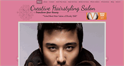 Desktop Screenshot of creativehairstyling.net